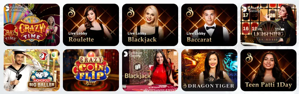 Giochi da casinò live ALLREELS CASINO